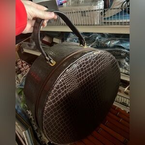 Vintage round hat box